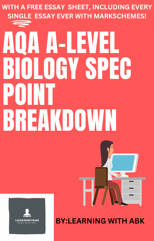 AQA A-LEVEL BIOLOGY - SPECIFICATION BREAKDOWN & 20 + FREE ESSAY TITLES