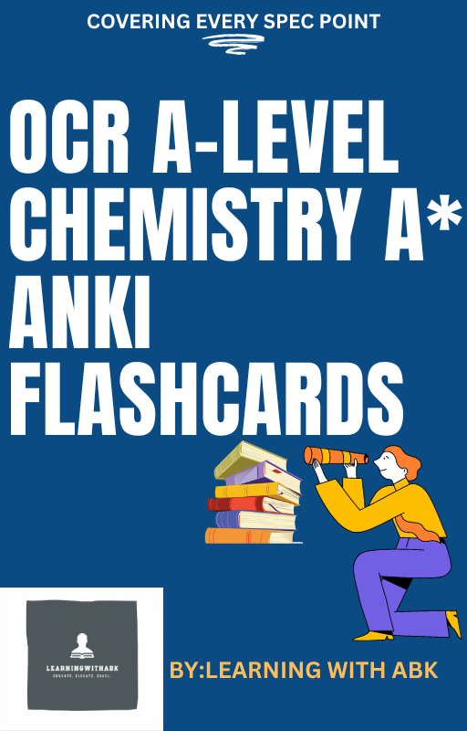 OCR Chemistry Anki Flashcards - My guide to an A*