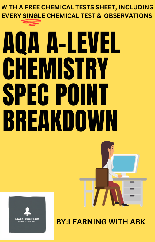 AQA A-LEVEL CHEMISTRY - SPECIFICATION BREAKDOWN