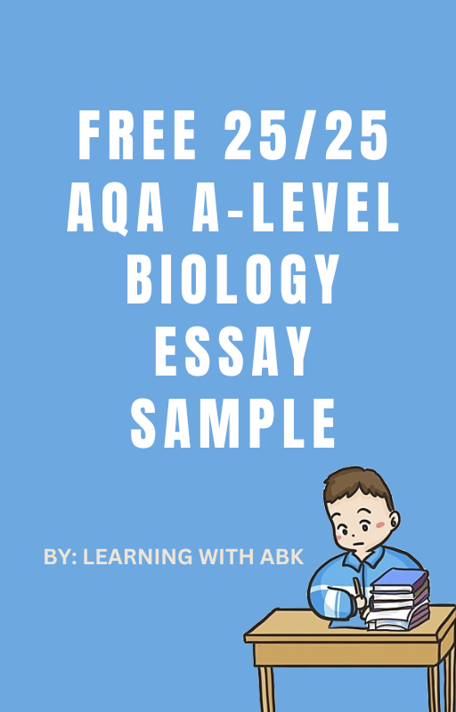 FREE AQA A-level Biology practice essay (25/25)