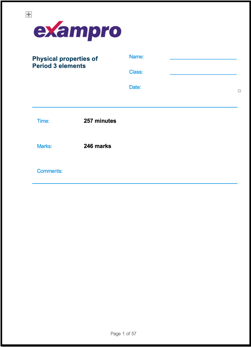 EXAM PRO QUESTIONS - AQA A-LEVEL CHEMISTRY + 2024 EXAM PAPERS