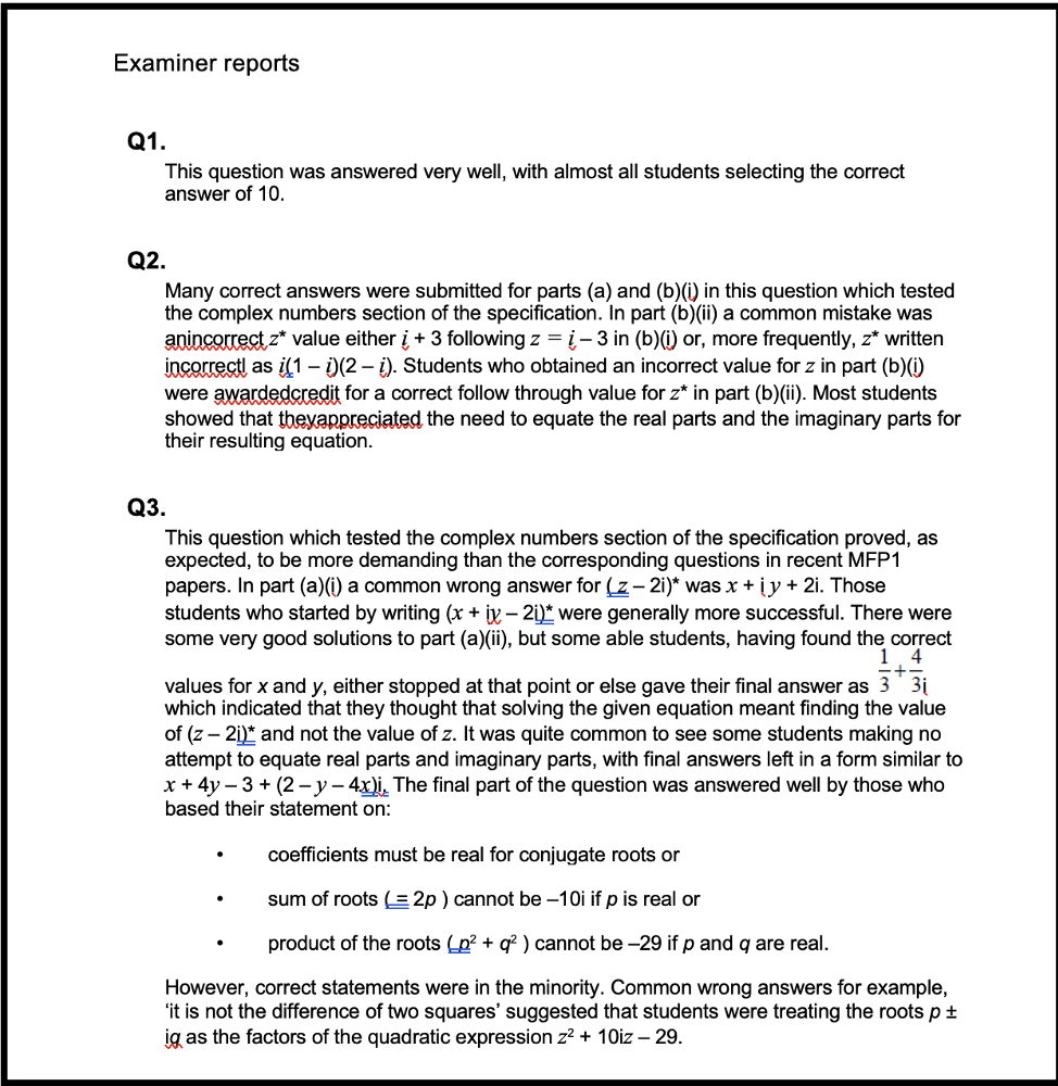 EXAM-PRO QUESTIONS - AQA A-LEVEL FURTHER MATHS