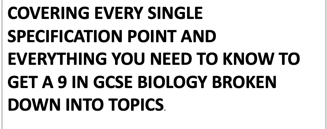 AQA GCSE BIOLOGY (Higher) - MY GUIDE TO GETTING A 9