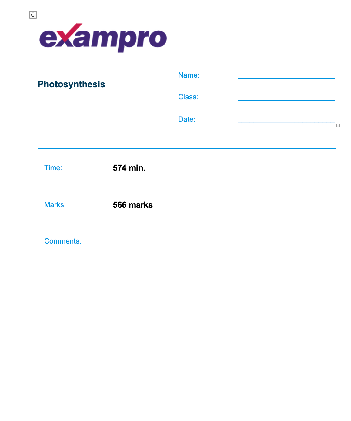 EXAMPRO QUESTIONS - GCSE COMBINED SCIENCE