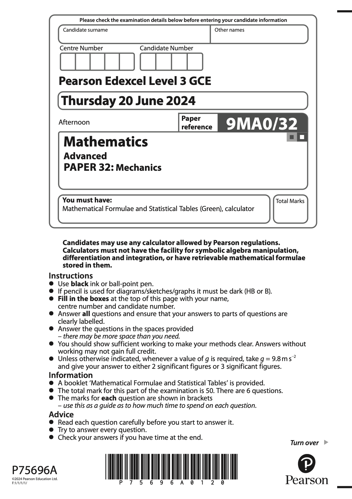 A-LEVEL MATHS EDEXCEL 2024 PAPERS - USED IN A-LEVELS FOR 2024