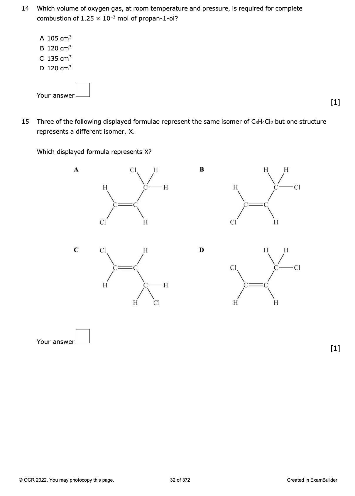 EXAM-PRO QUESTION BANK - OCR A-LEVEL CHEMISTRY (2024 INCLUDED!)