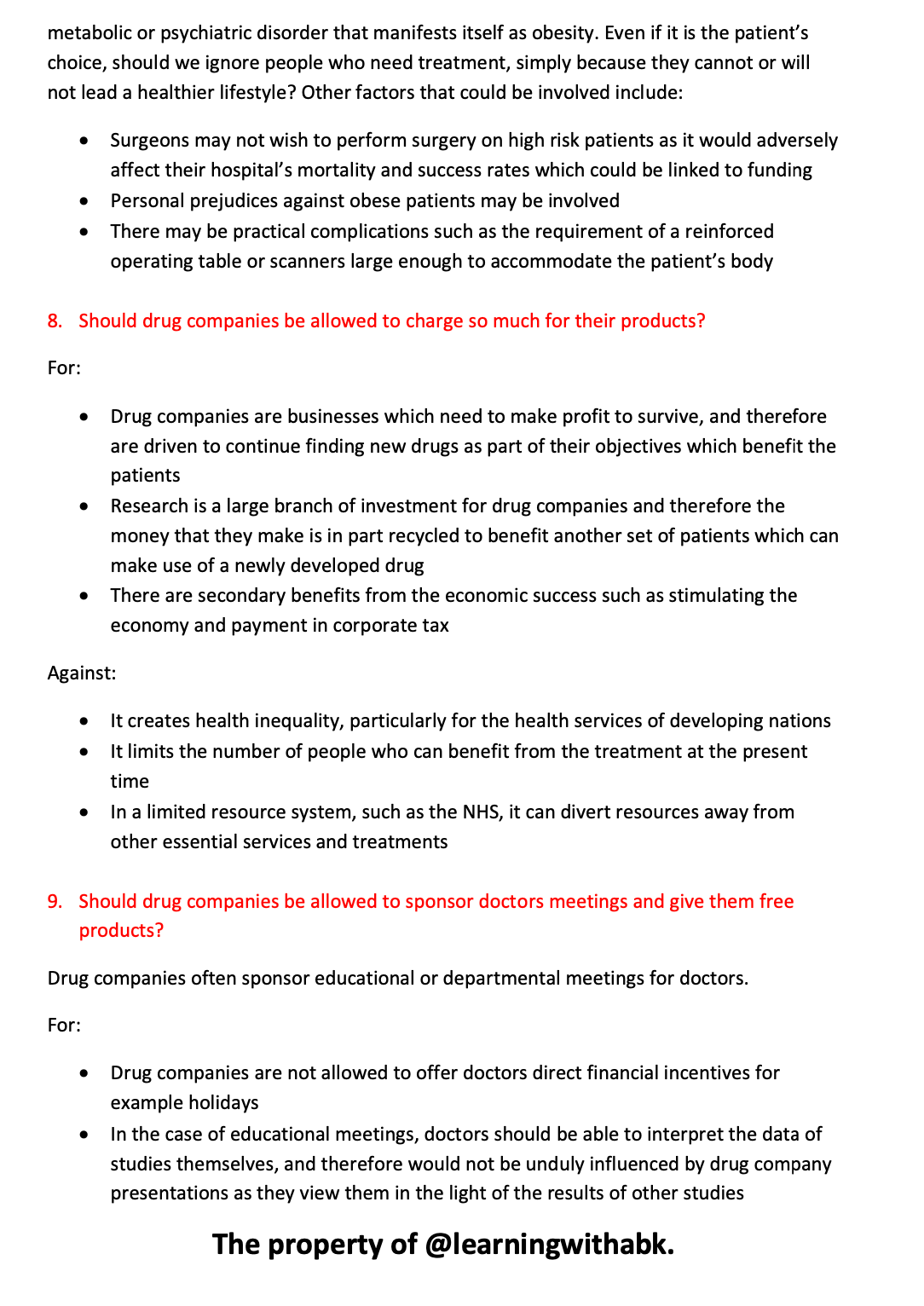 MMI Interview Preparation Anki decks (Medicine) + cheat sheets