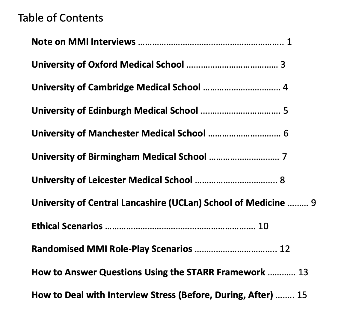 The Medical School Interview Masterbook - REAL Past Questions